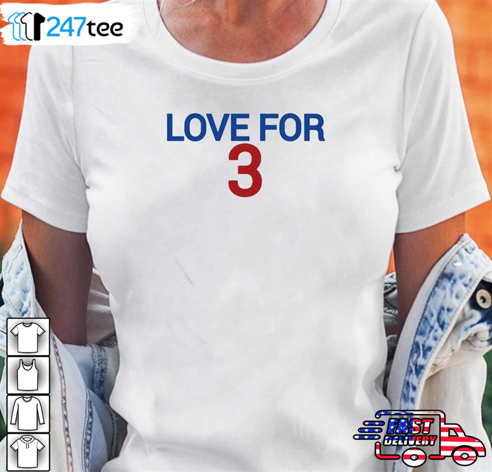 Top Damar hamlin love for 3 pray for damar hamlin shirt, hoodie