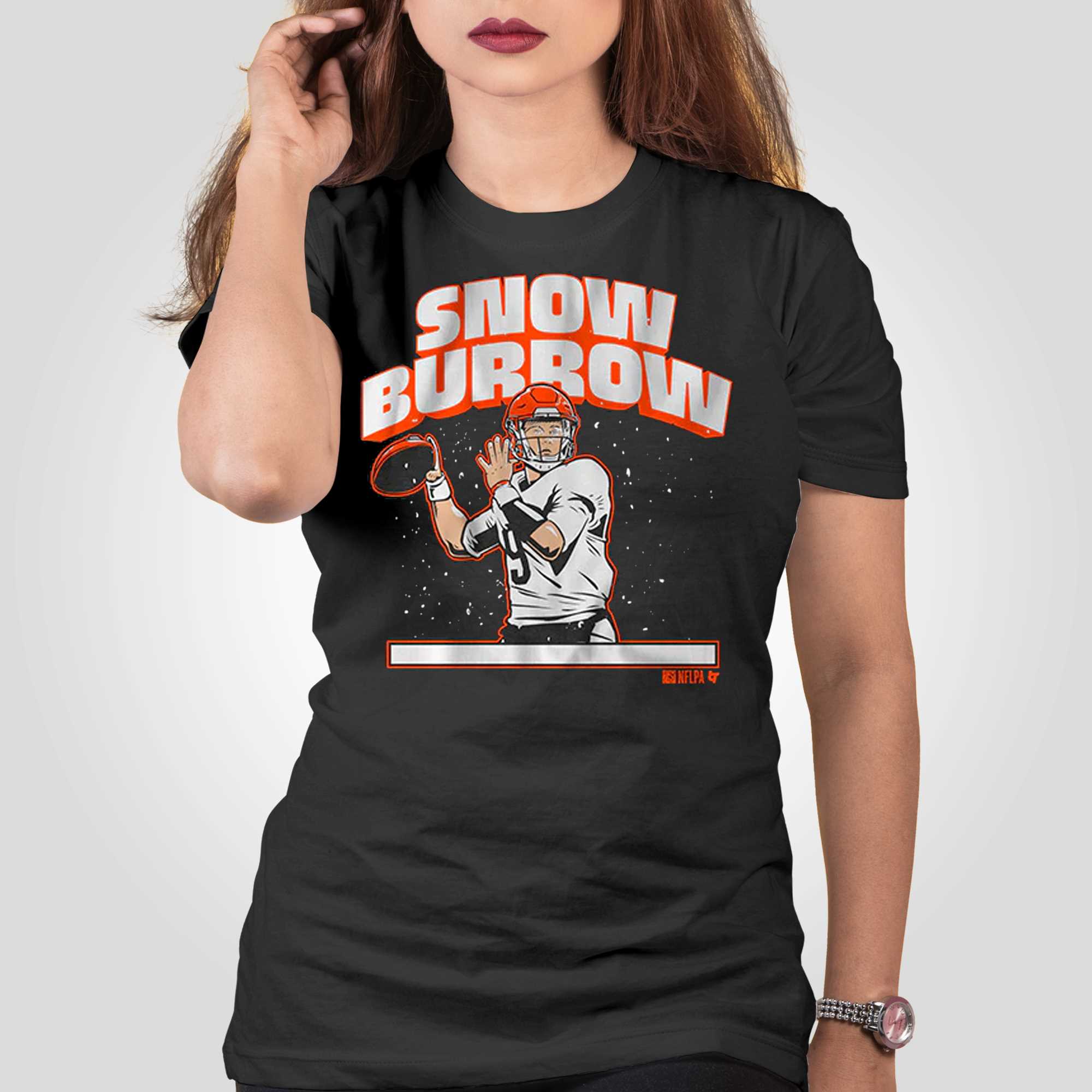 Joe Burrow Snow Burrow Cincinnati Shirt t-shirt by To-Tee Clothing