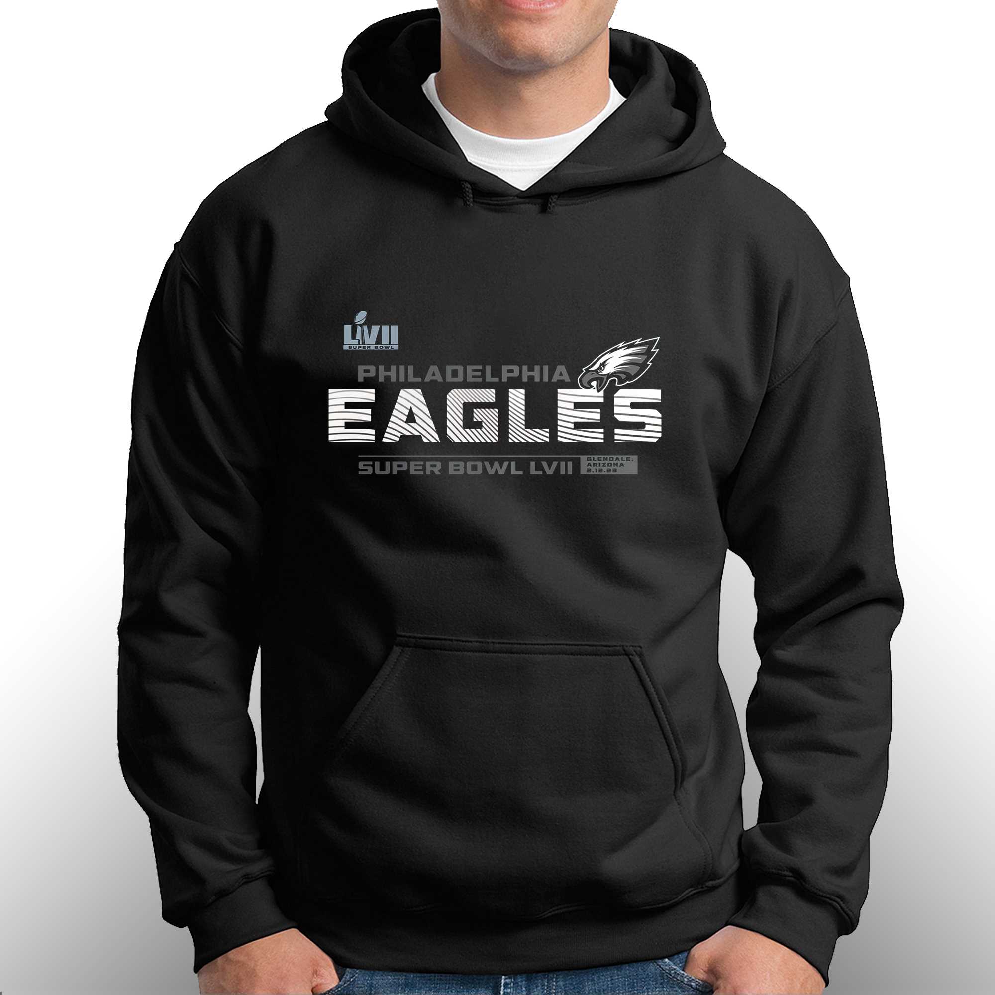 Philadelphia Eagles Super Bowl LVII Vivid Striations logo shirt