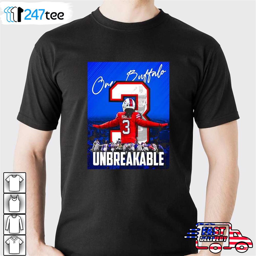 Damar Hamlin One Buffalo Bills Unbreakable 2023 Shirt