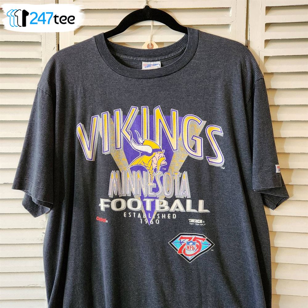 Vtg 1994 Minnesota Vikings Shirt By Trench Vintage Retro 90s