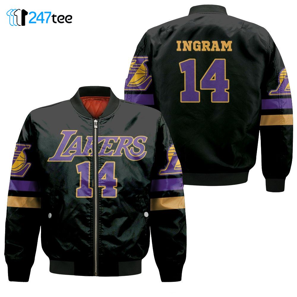 14 Brandon Ingram Lakers Jersey Inspired Style Bomber Jacket 1