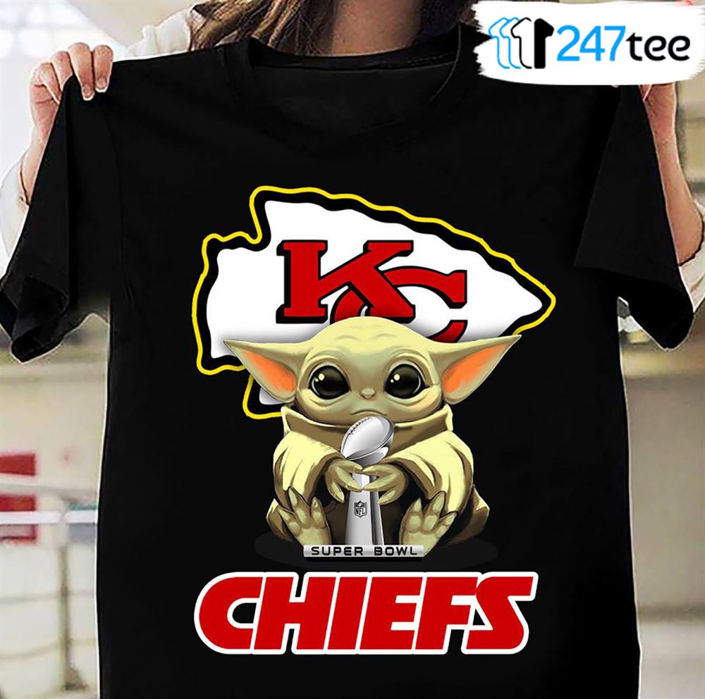 Baby Yoda Kansas City Chiefs Super Bowl Champion T-shirt