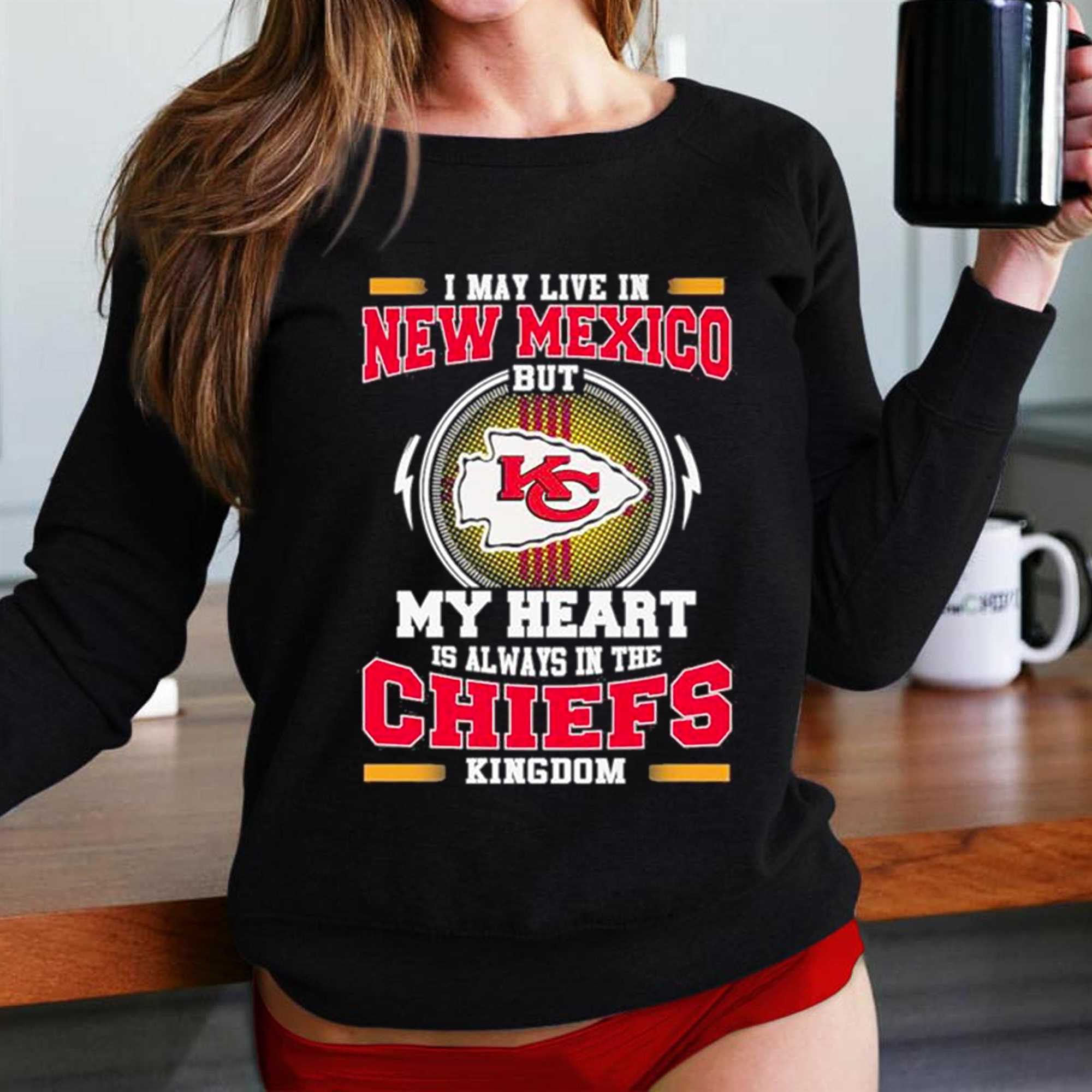 Men's Junk Food Red Kansas City Chiefs Colorblock Raglan 3/4