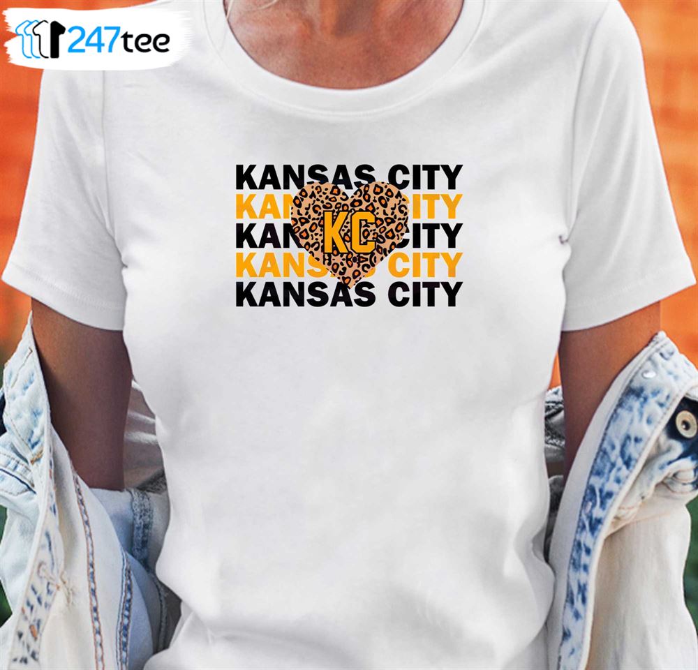 KC Chiefs Leopard football shirt