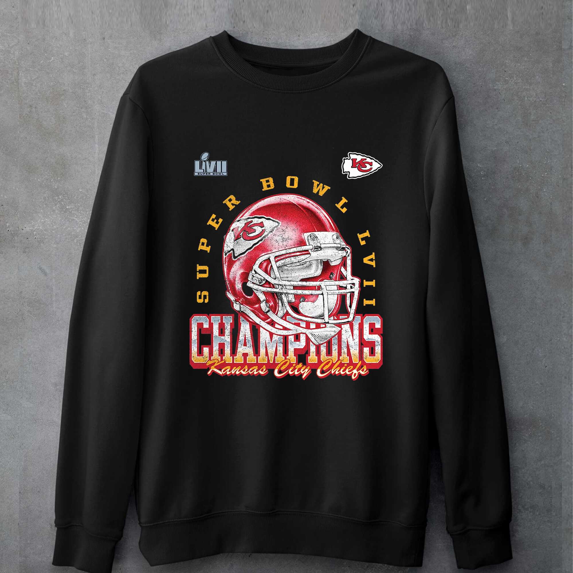 Kansas City Chiefs Grey Super Bowl LVII Champions T-Shirt by