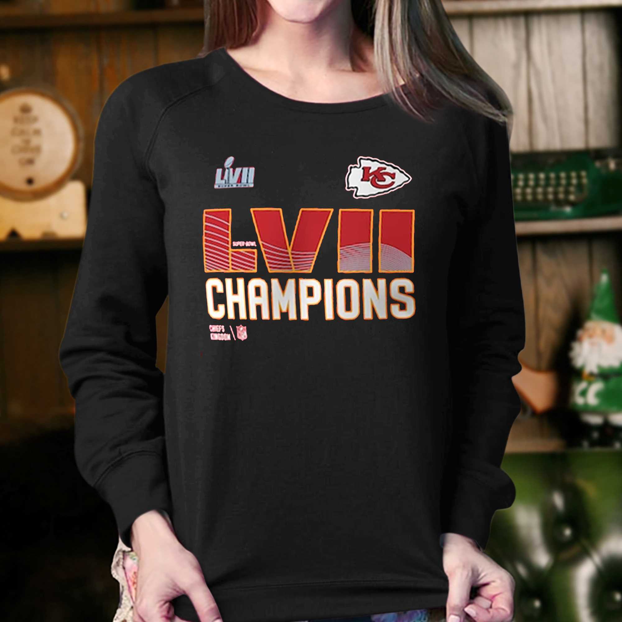 Kansas City Chiefs Super Bowl LVII 2023 Champions T-shirt - REVER