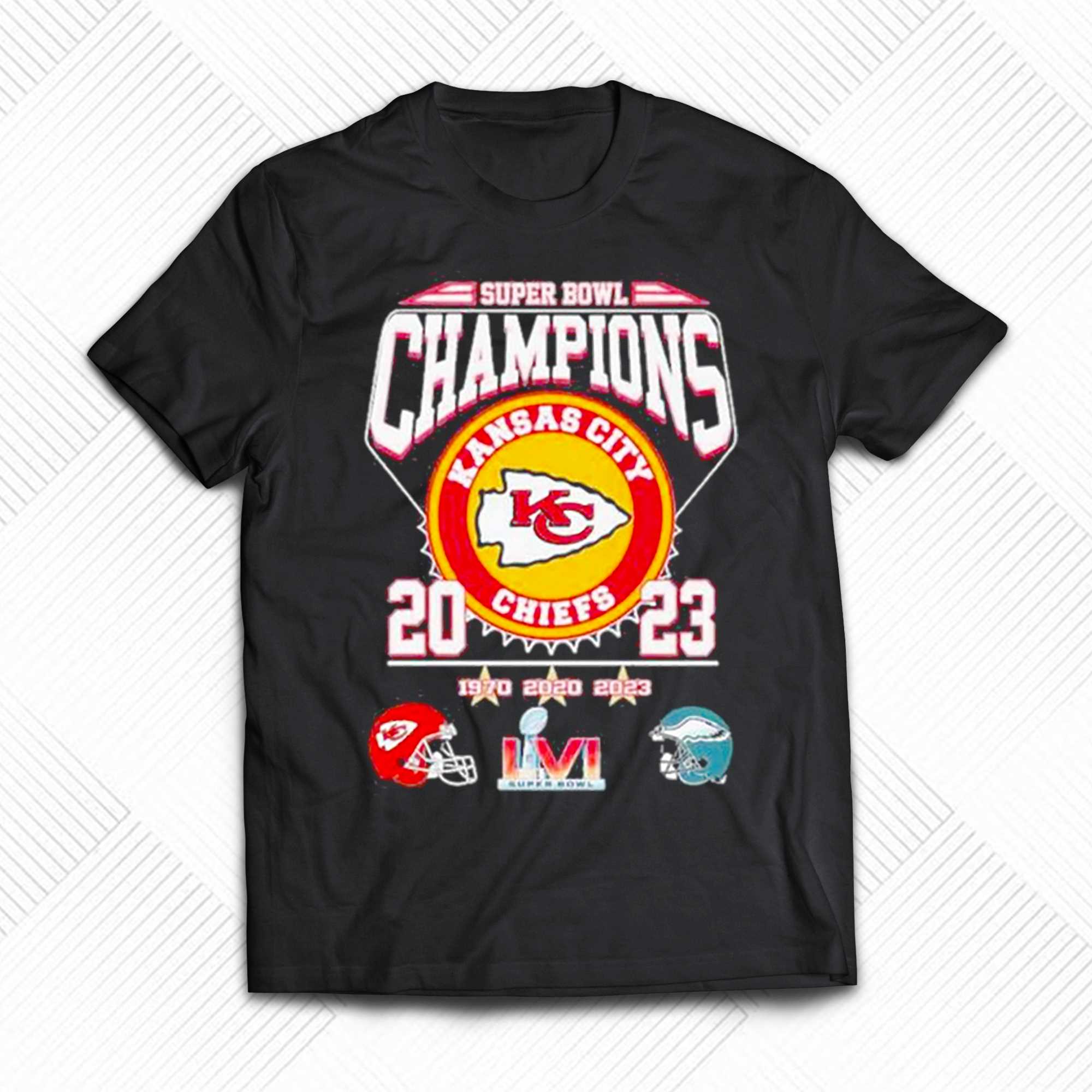 Kansas City Chiefs Vs Philadelphia Eagles Super Bowl 2023 Nfl Champions  Shirt - Anynee