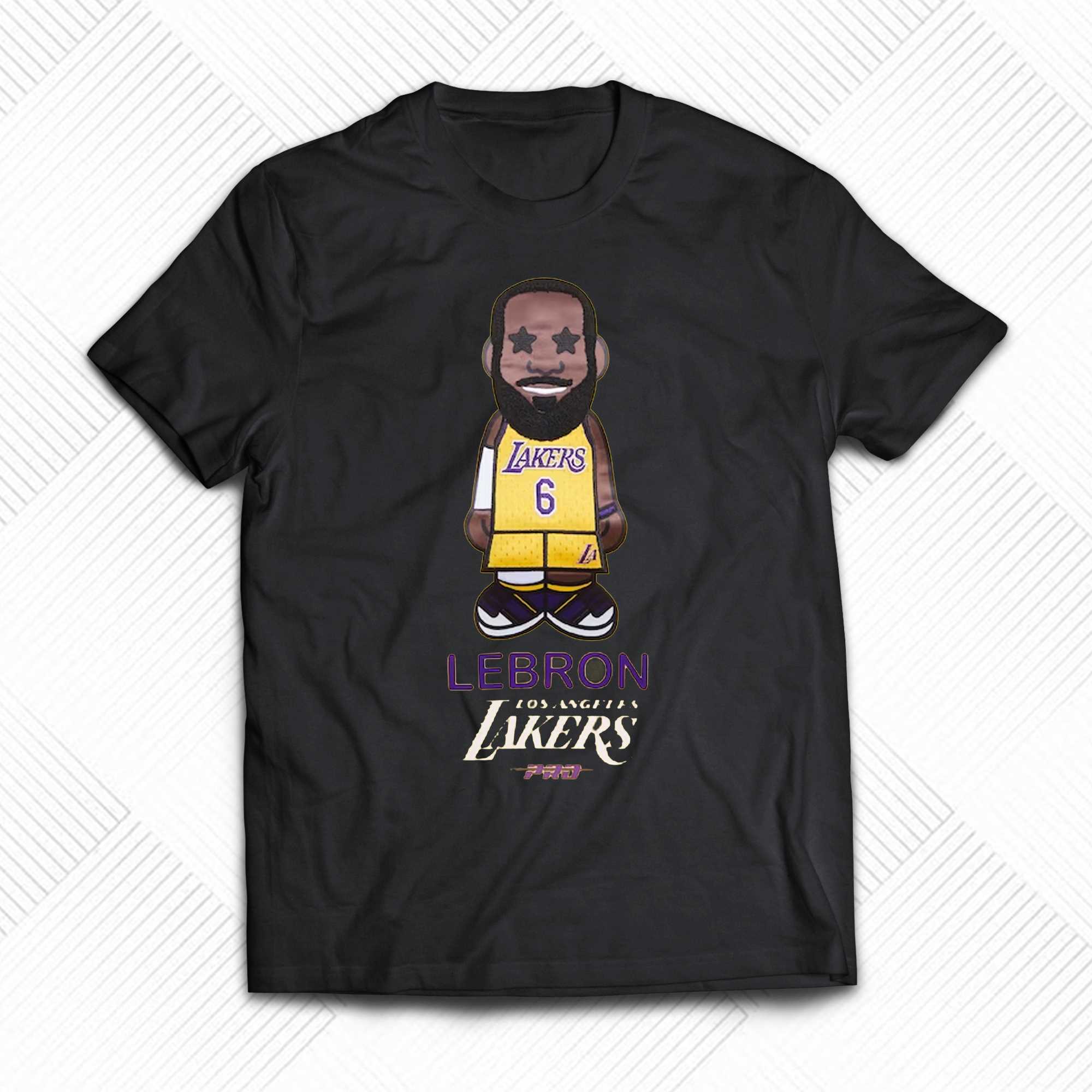 Lebron James Los Angeles Lakers Scoring Title Basketball Crew T-Shirt S-5XL