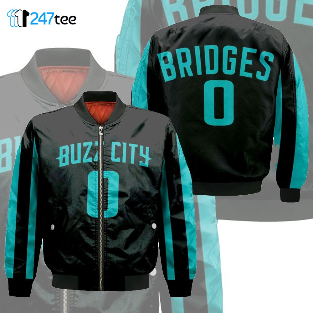 Miles Bridges Charlotte Hornets Jordan Brand City Edition Black Jersey  Fleece Bomber Jacket – Teepital – Everyday New Aesthetic Designs