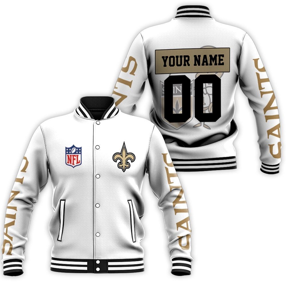 New Orleans Saints Personalized Name And Number NFL 3D Baseball