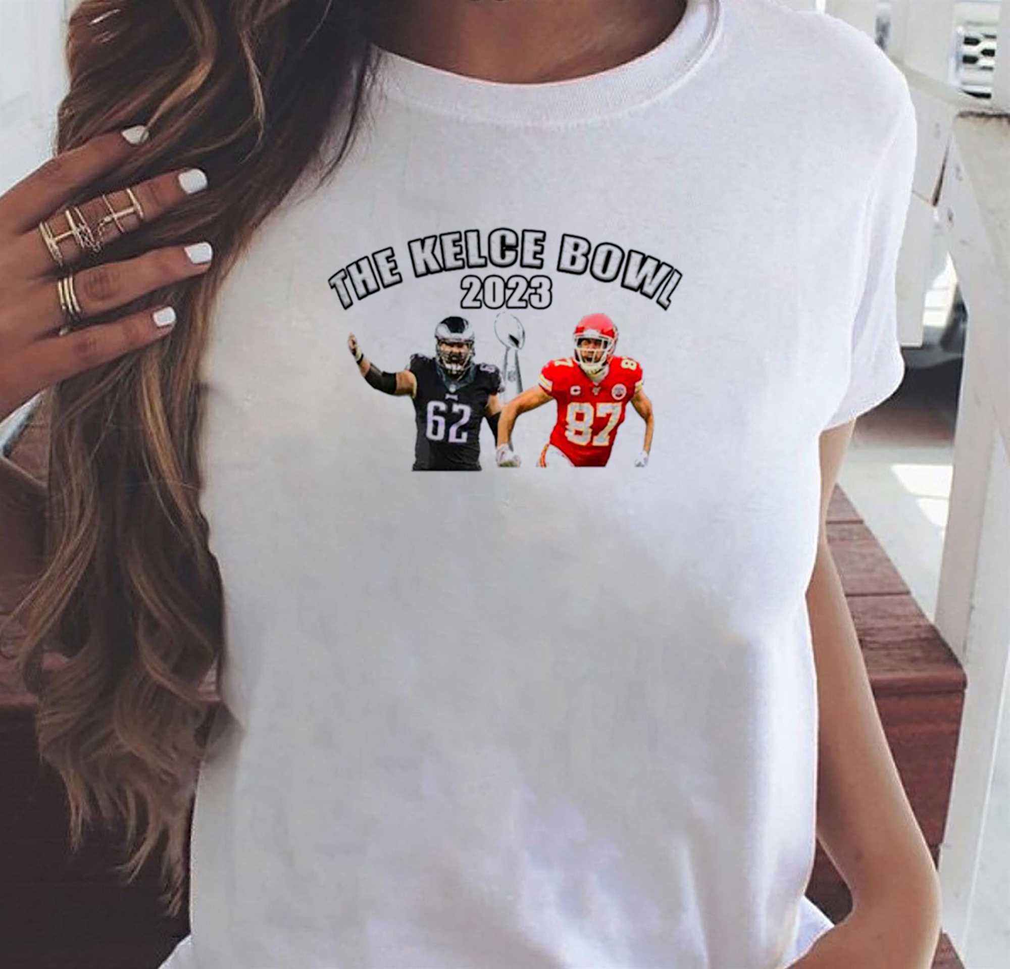 Kelce Bowl 2023 | Unisex Short Sleeved Shirt | Made to Order