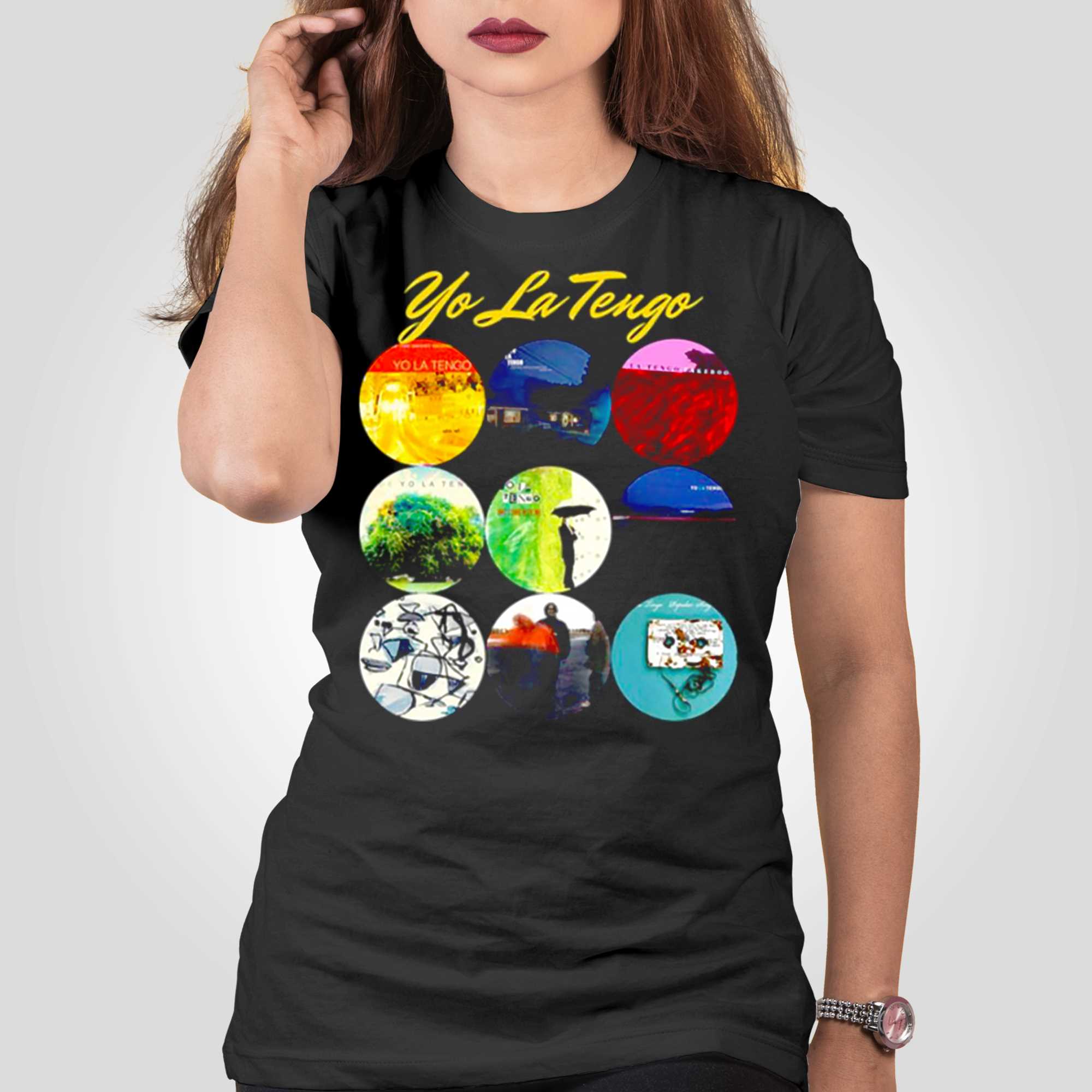 Tactiel gevoel hoed De Alpen Yo La Tengo Album Covers Collection Shirt