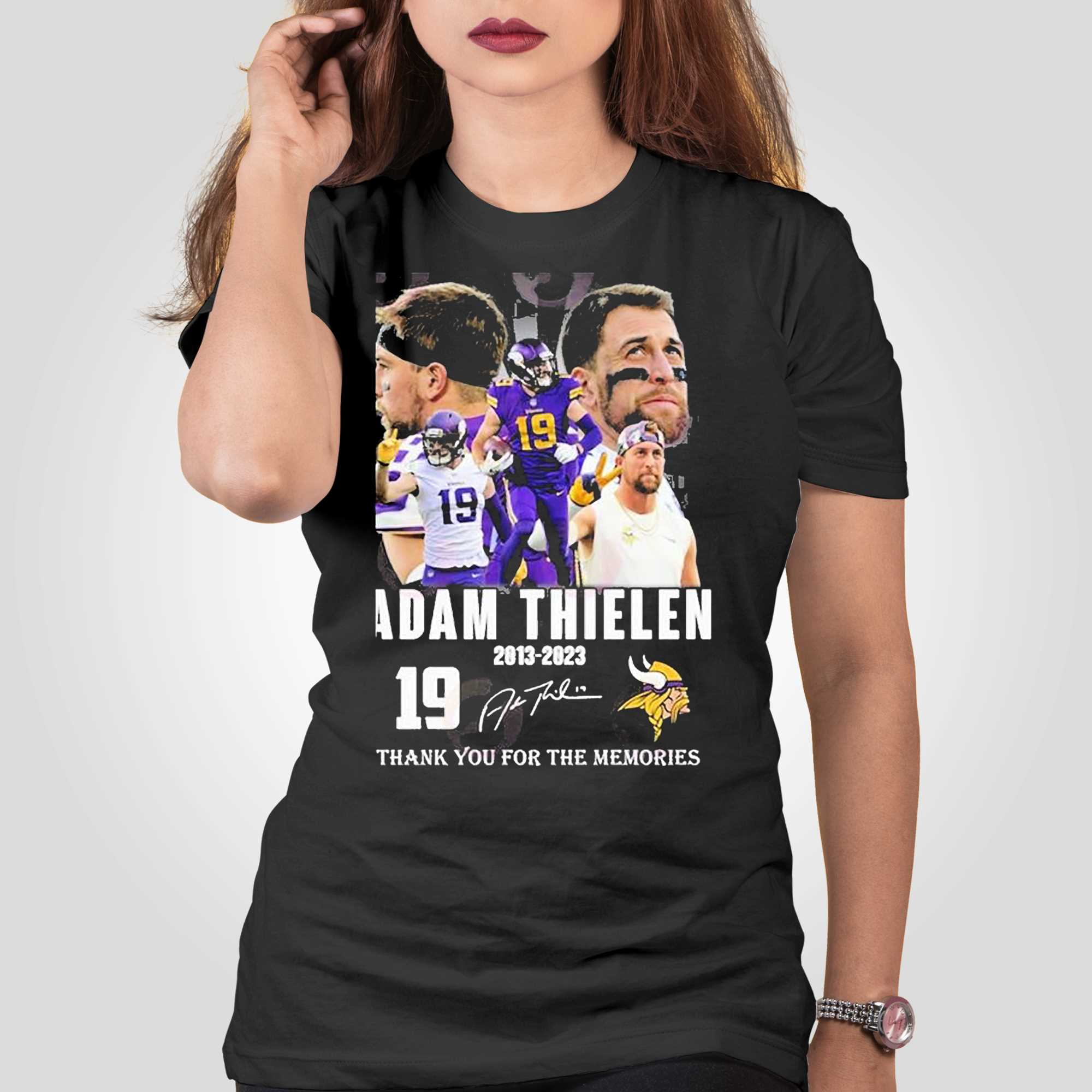 19 Adam Thielen 2013 - 2023 Thank You For The Memories T-Shirt