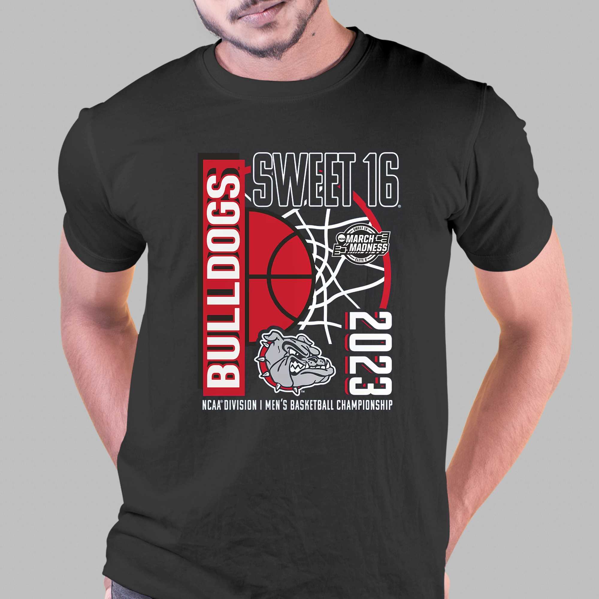Men's Red Gonzaga Basketball T-Shirt