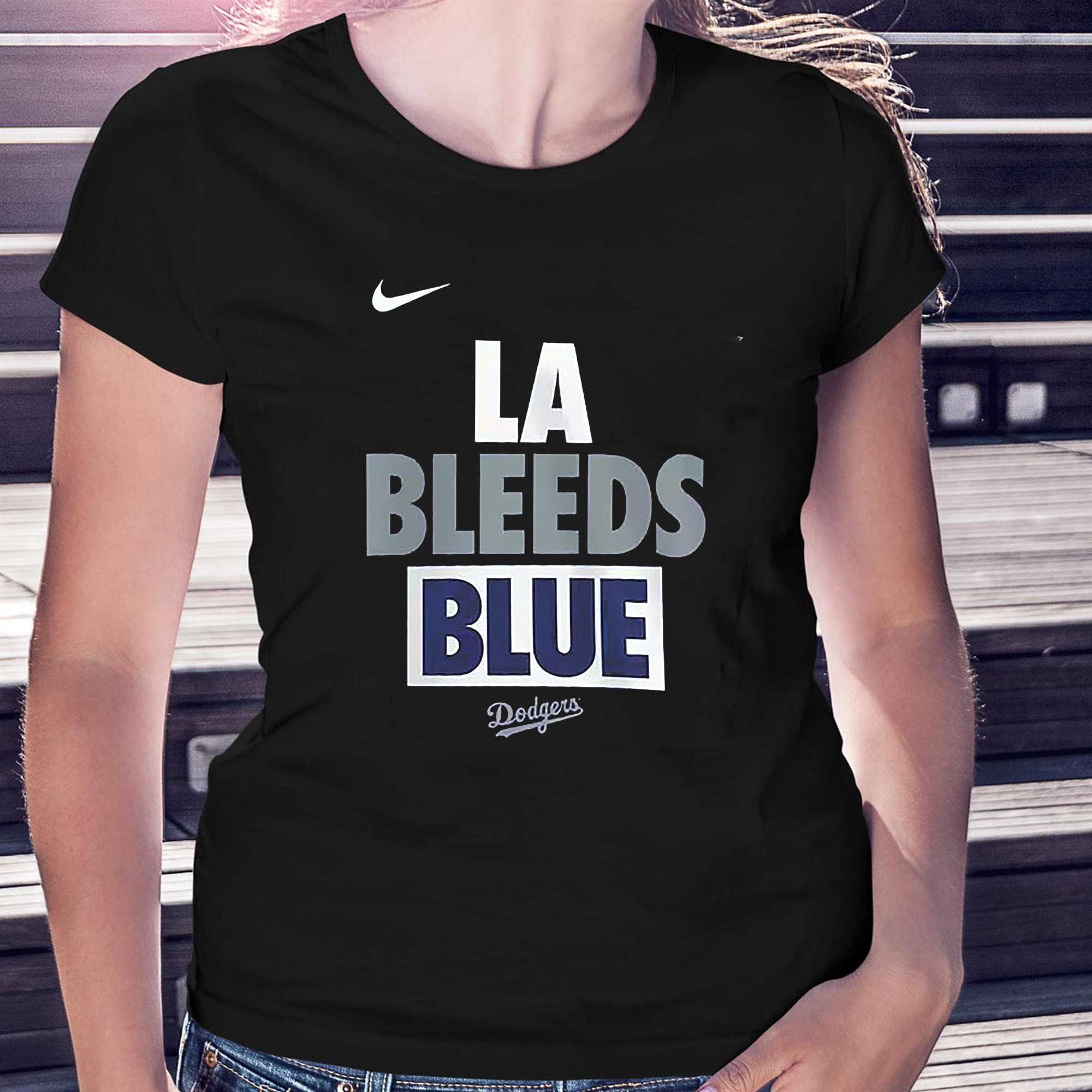 Los Angeles Dodgers Nike La Bleed Blue T-shirt