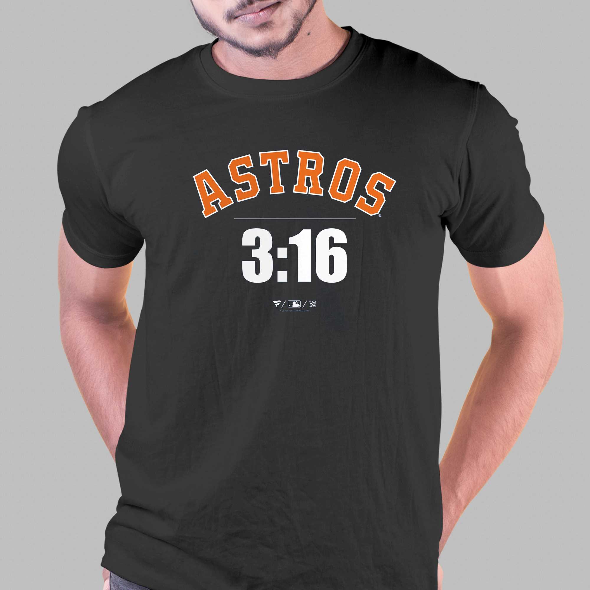 Men's Fanatics Branded Stone Cold Steve Austin Navy Houston Astros 3:16  T-Shirt
