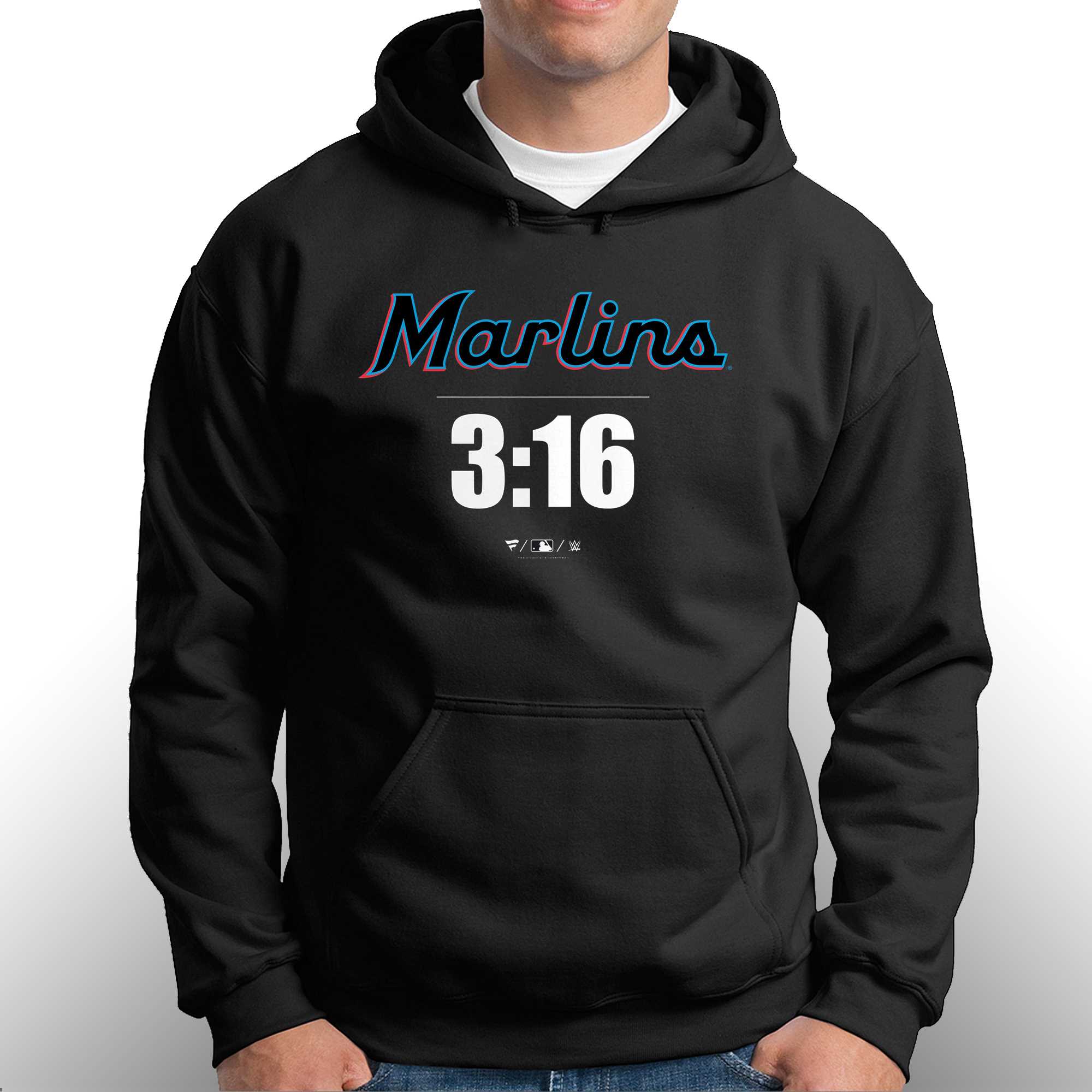 Stone Cold Steve Austin Miami Marlins Fanatics Branded 3:16 T