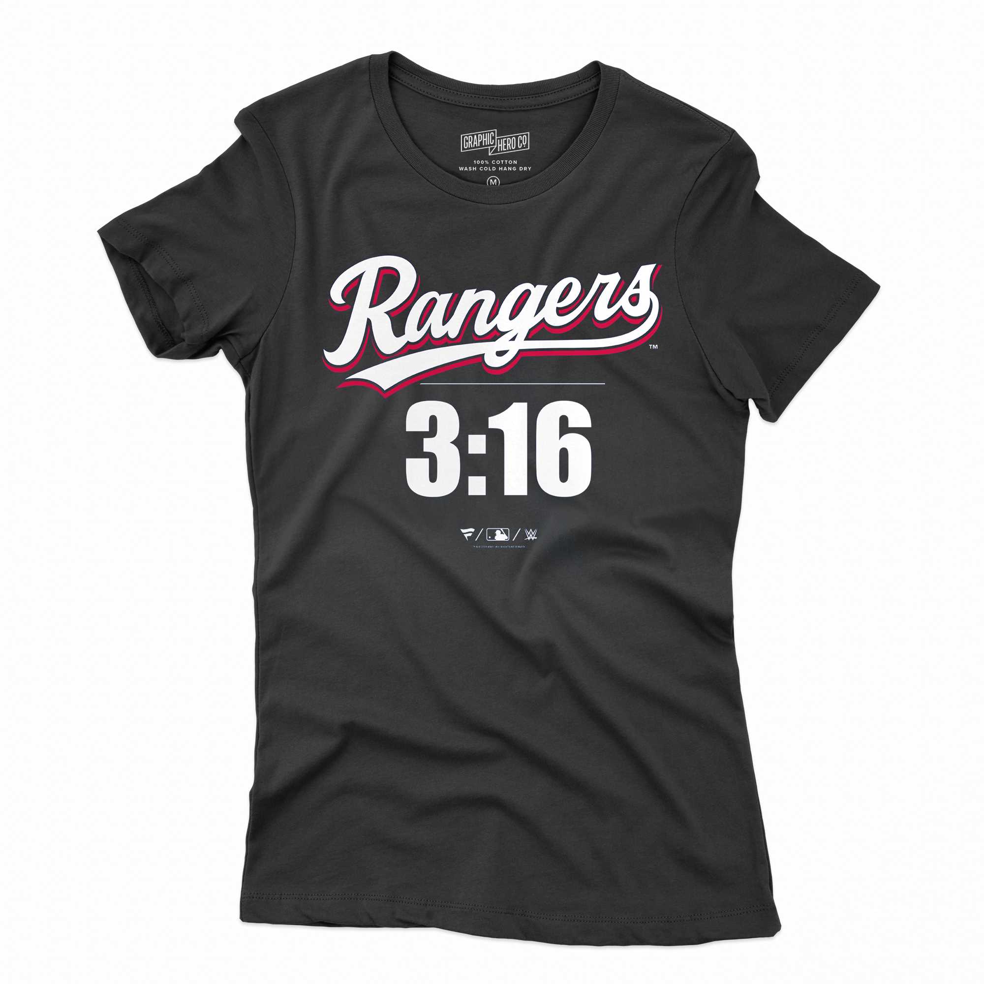 Stone Cold Steve Austin Texas Rangers Fanatics Branded 3 16 T