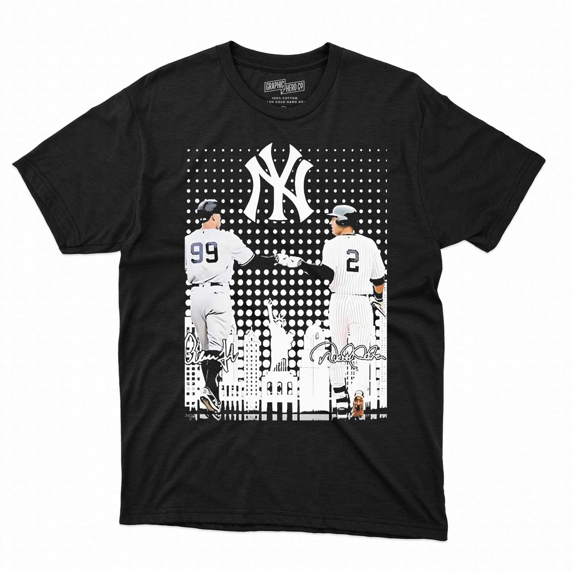 99 Aaron Judge And 2 Derek Jeter New York Yankees Skyline