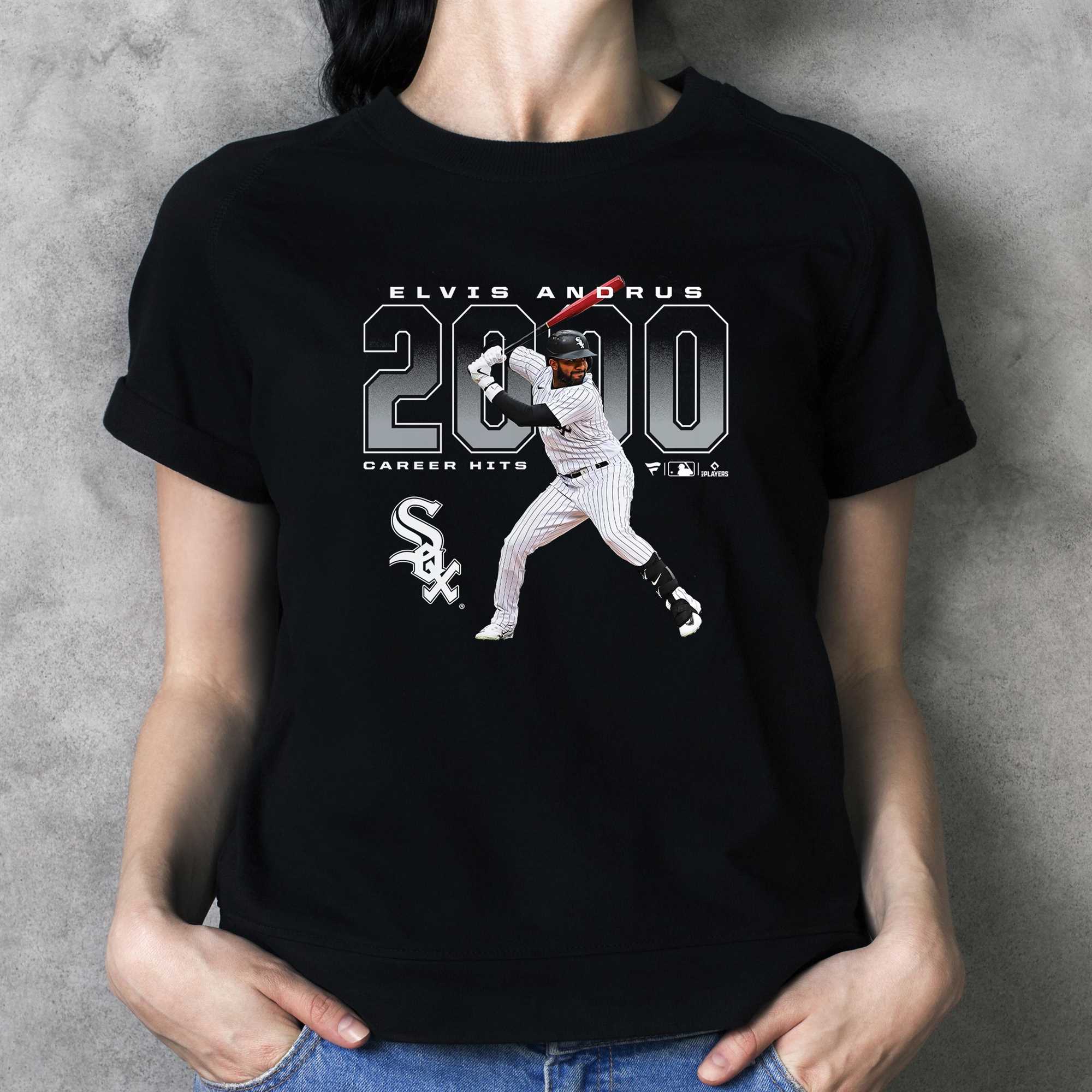 Elvis Andrus Chicago White Sox Fanatics Branded 2000 Hits T-shirt