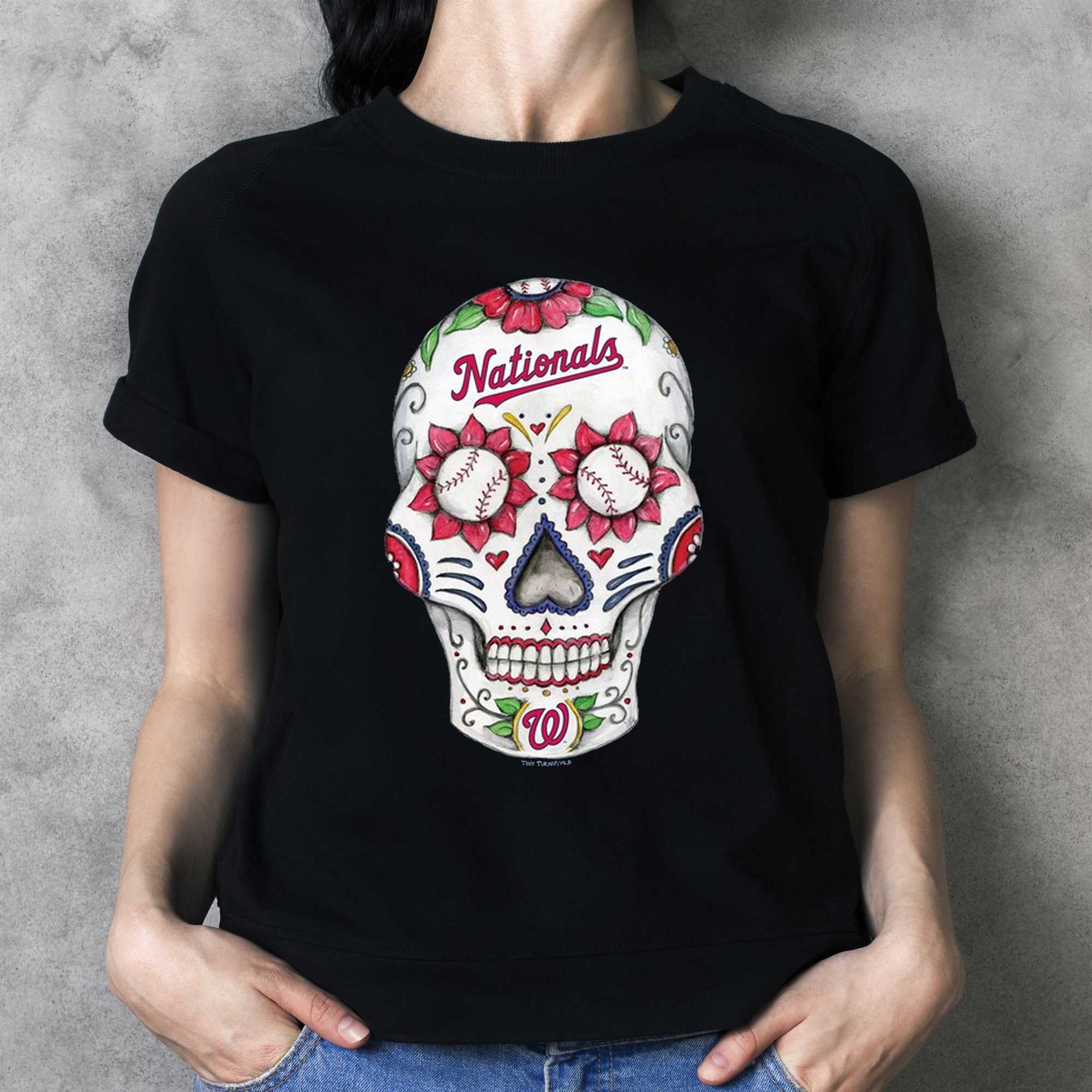 Washington Nationals Tiny Turnip Sugar Skull T-shirt