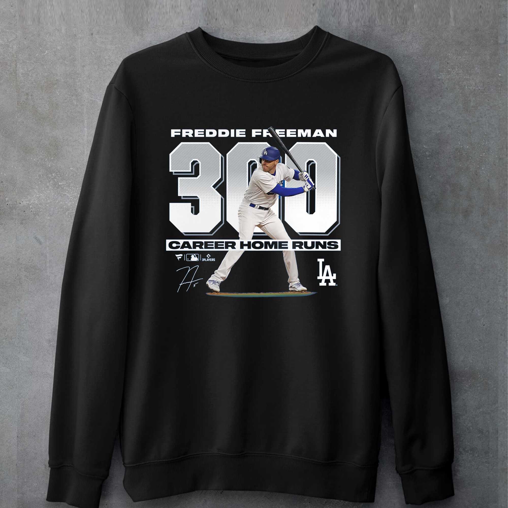 Freddie Freeman Los Angeles Dodgers 300 Career Home Runs T-shirt