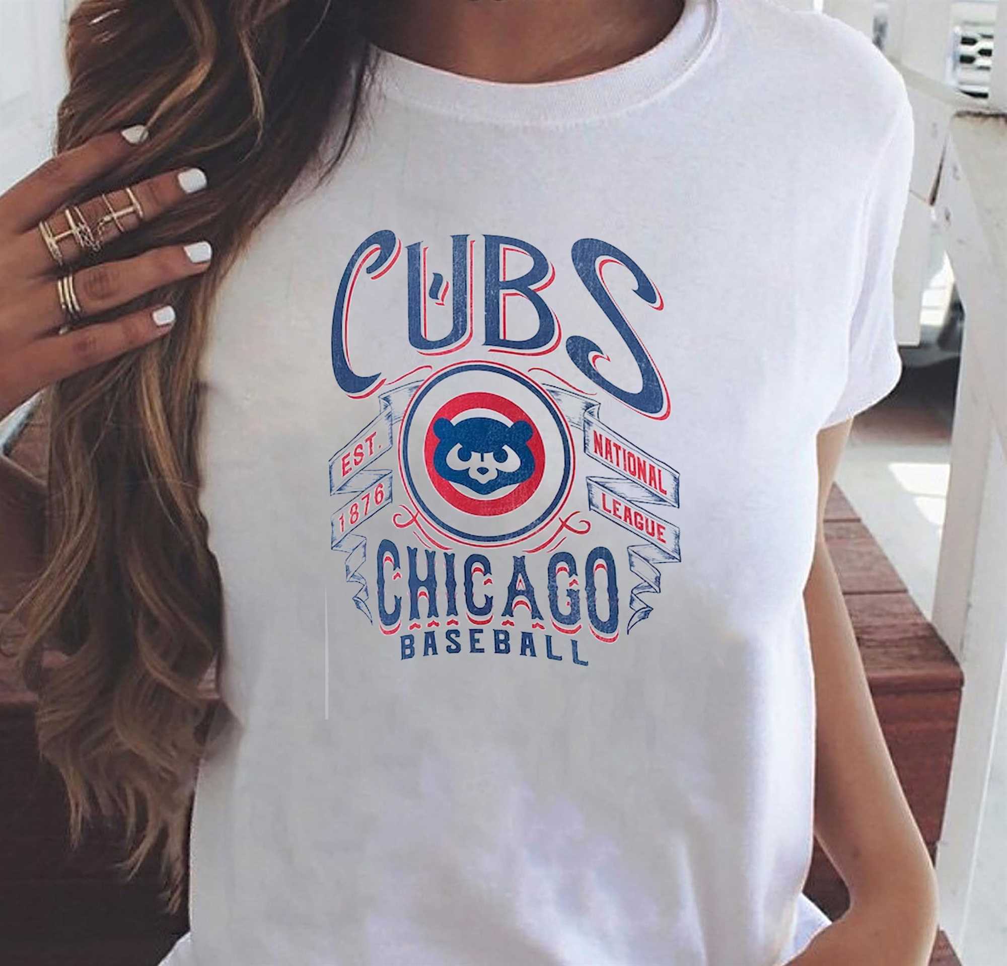 Chicago Cubs Darius Rucker Collection By Fanatics Distressed Rock T-shirt -  Shibtee Clothing