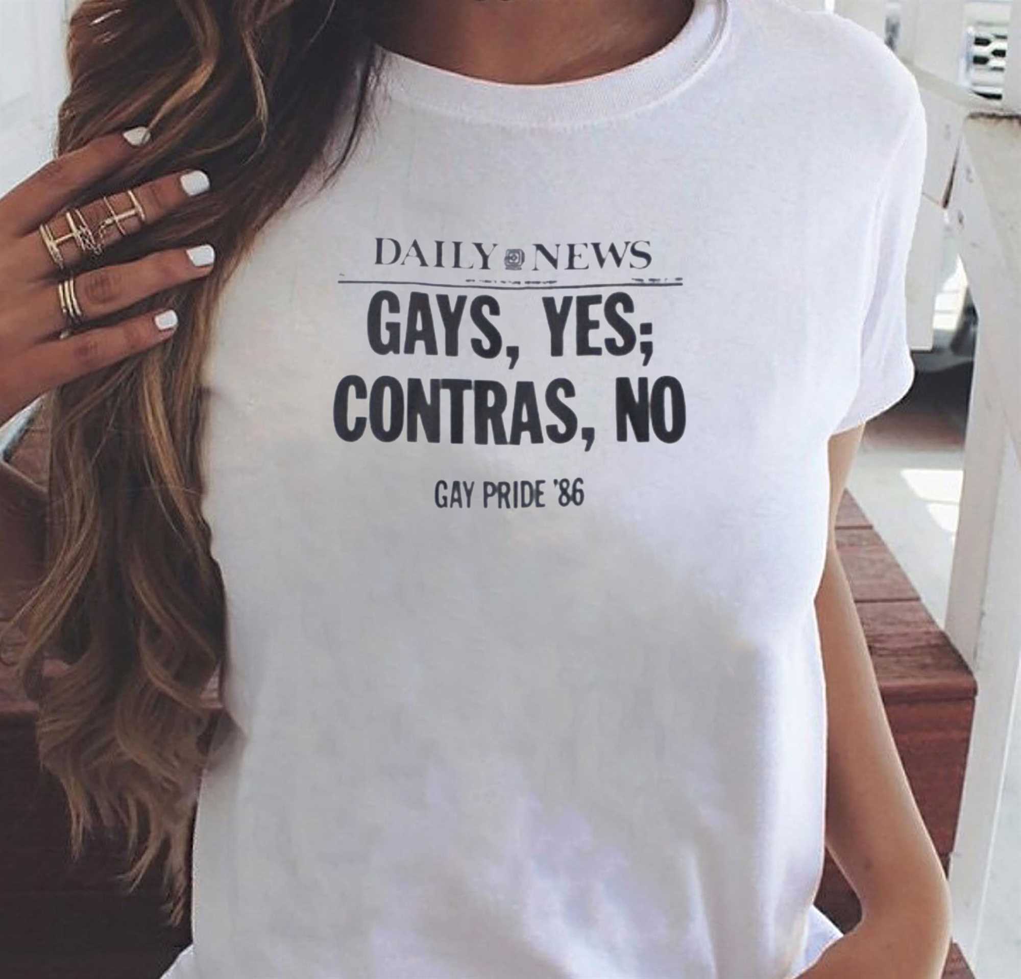 Daily News Gays Yes Contras No Gay Pride 86 Shirt
