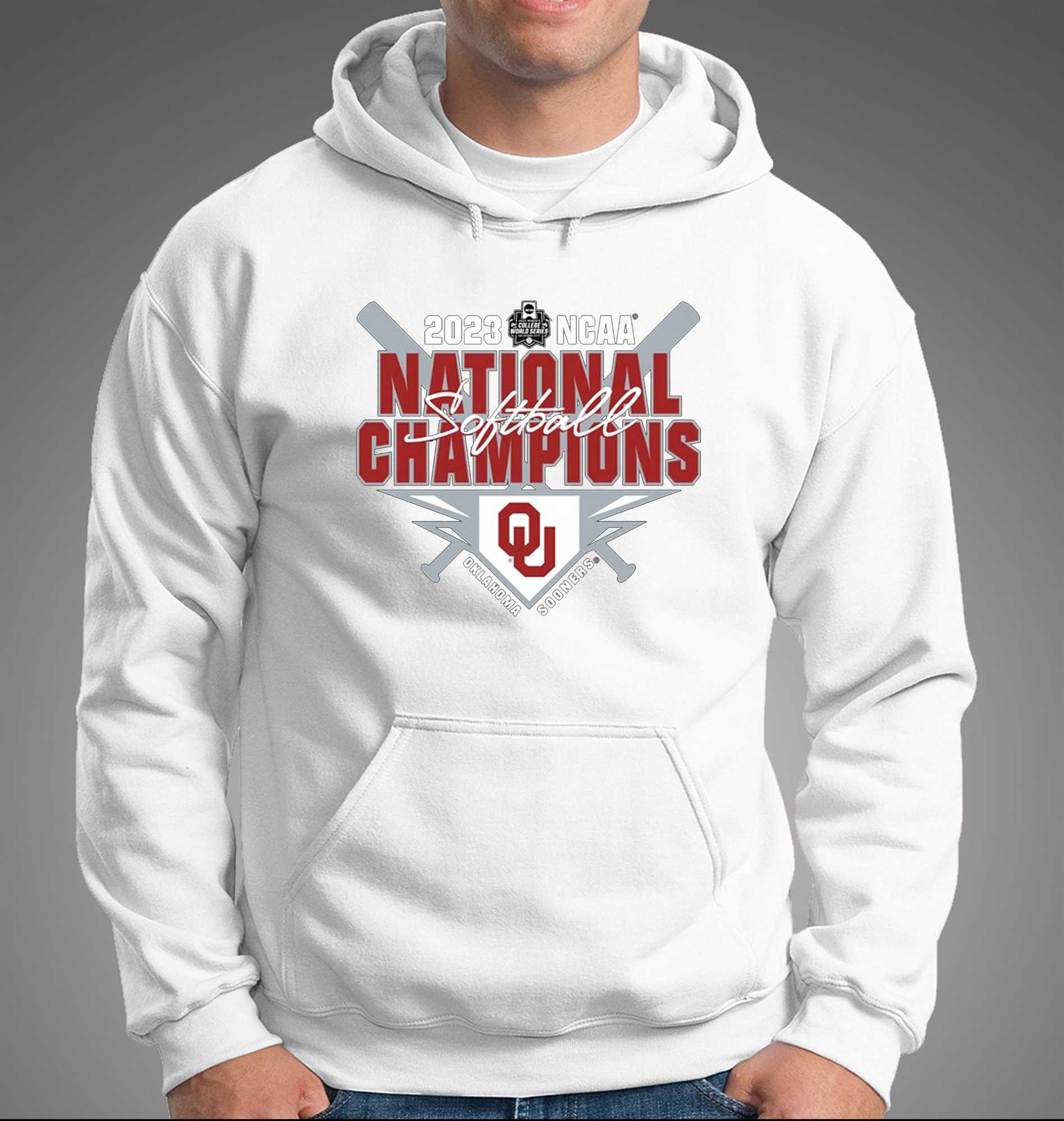 Unisex Champion White Oklahoma Sooners 2023 NCAA Softball Women's