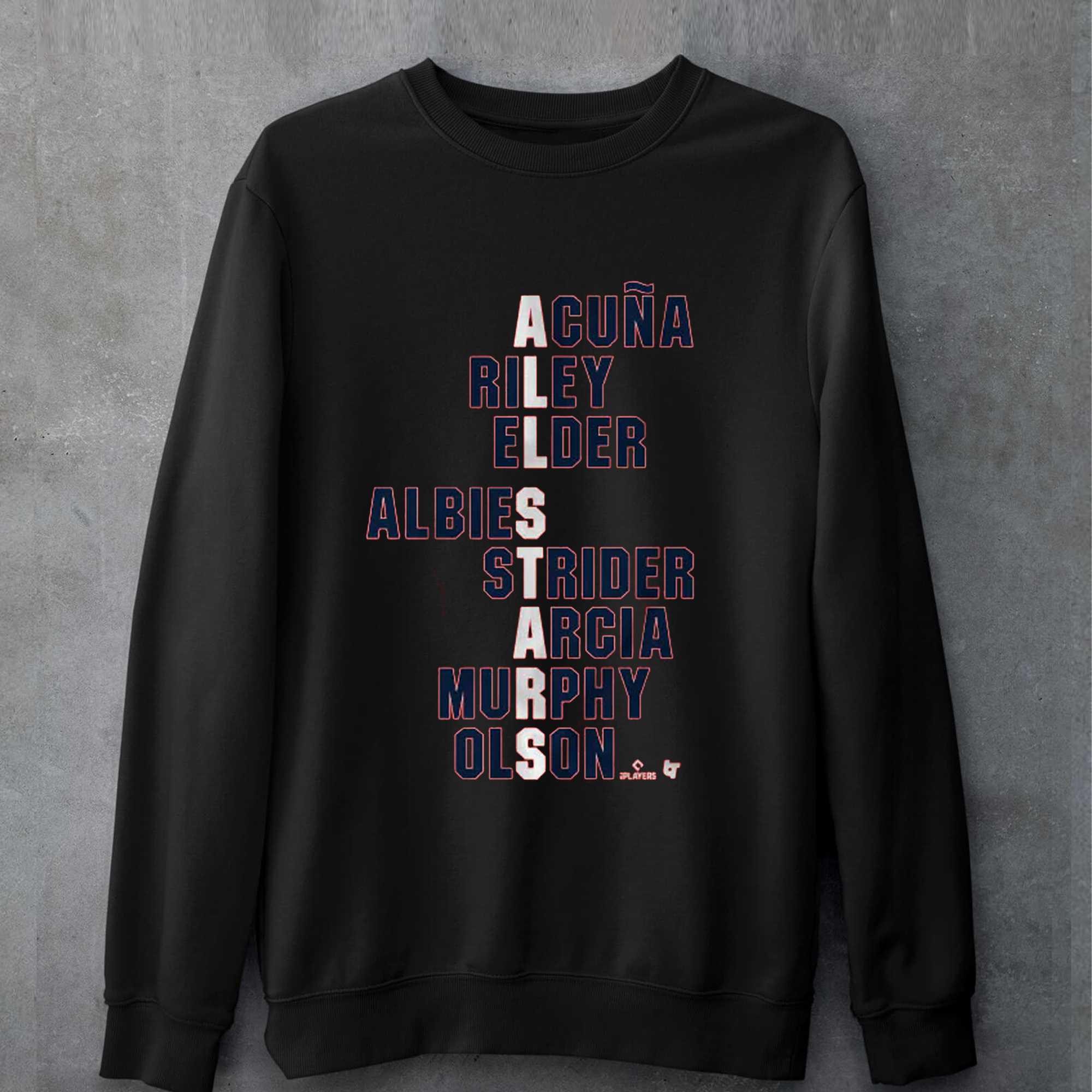 All Stars Acuna Riley Elder Albies Strider Arcia Murphy Olson T-shirt