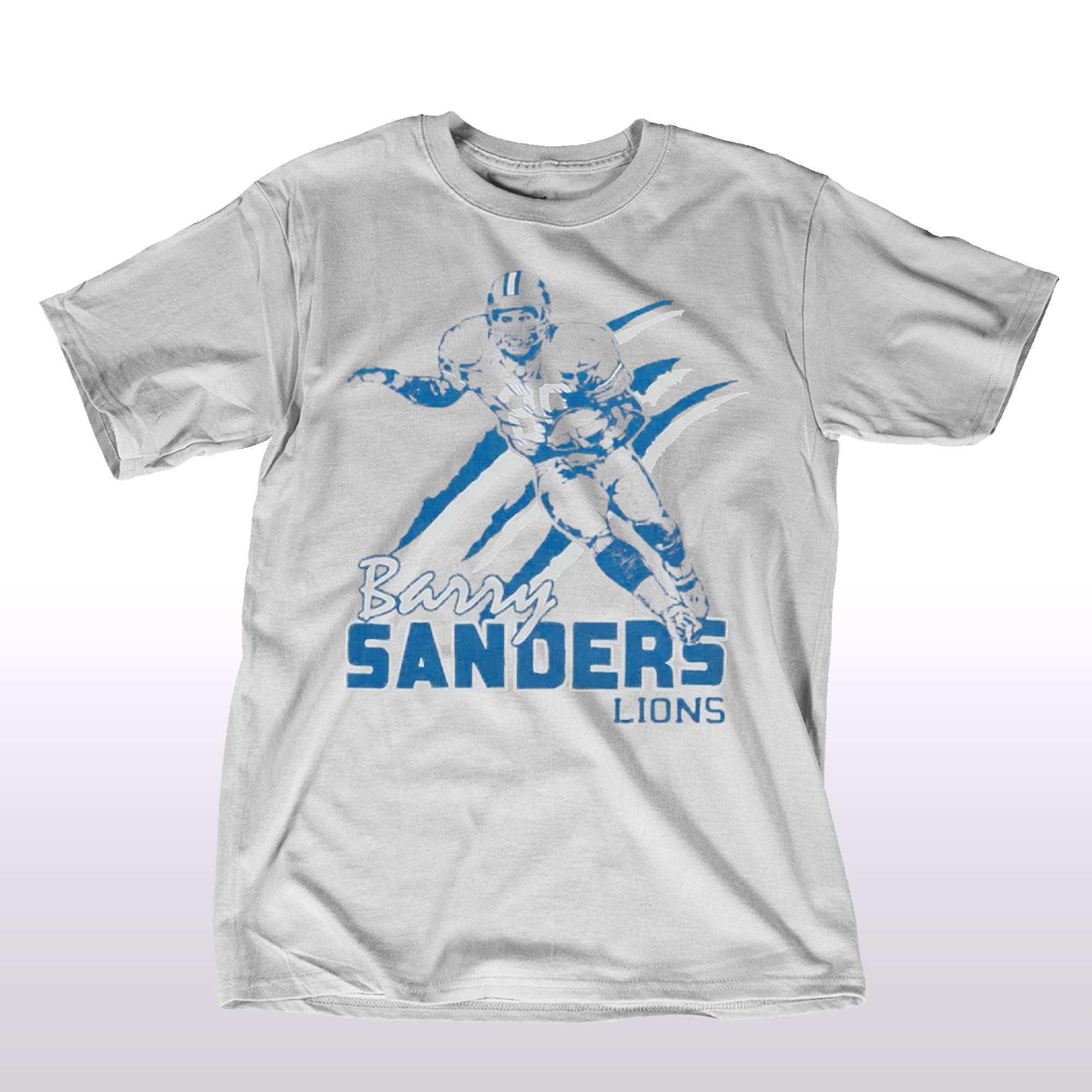 Detroit Lions Barry Sanders Homeage Shirt