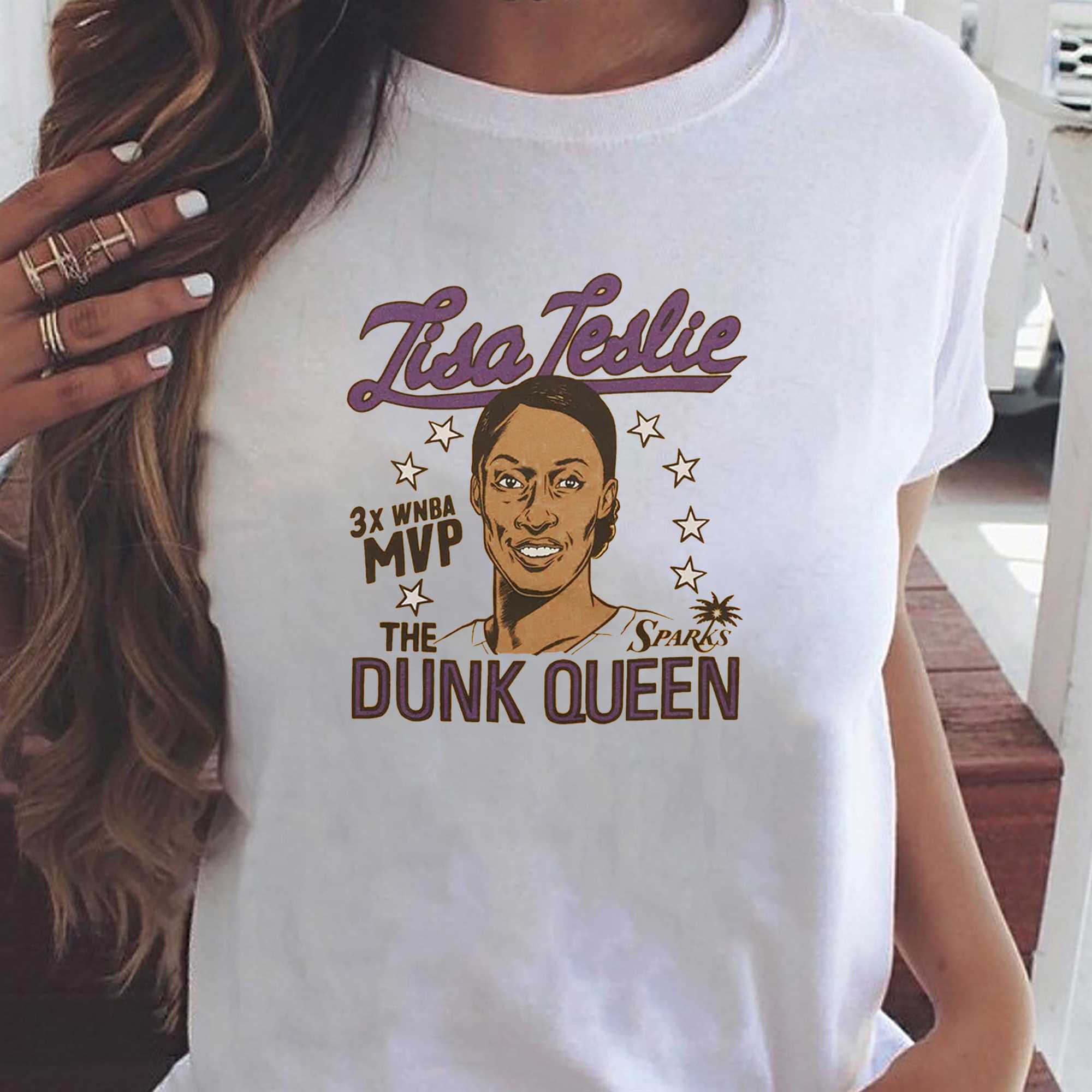 La Sparks Lisa Leslie Mvp The Dunk Queen Shirt