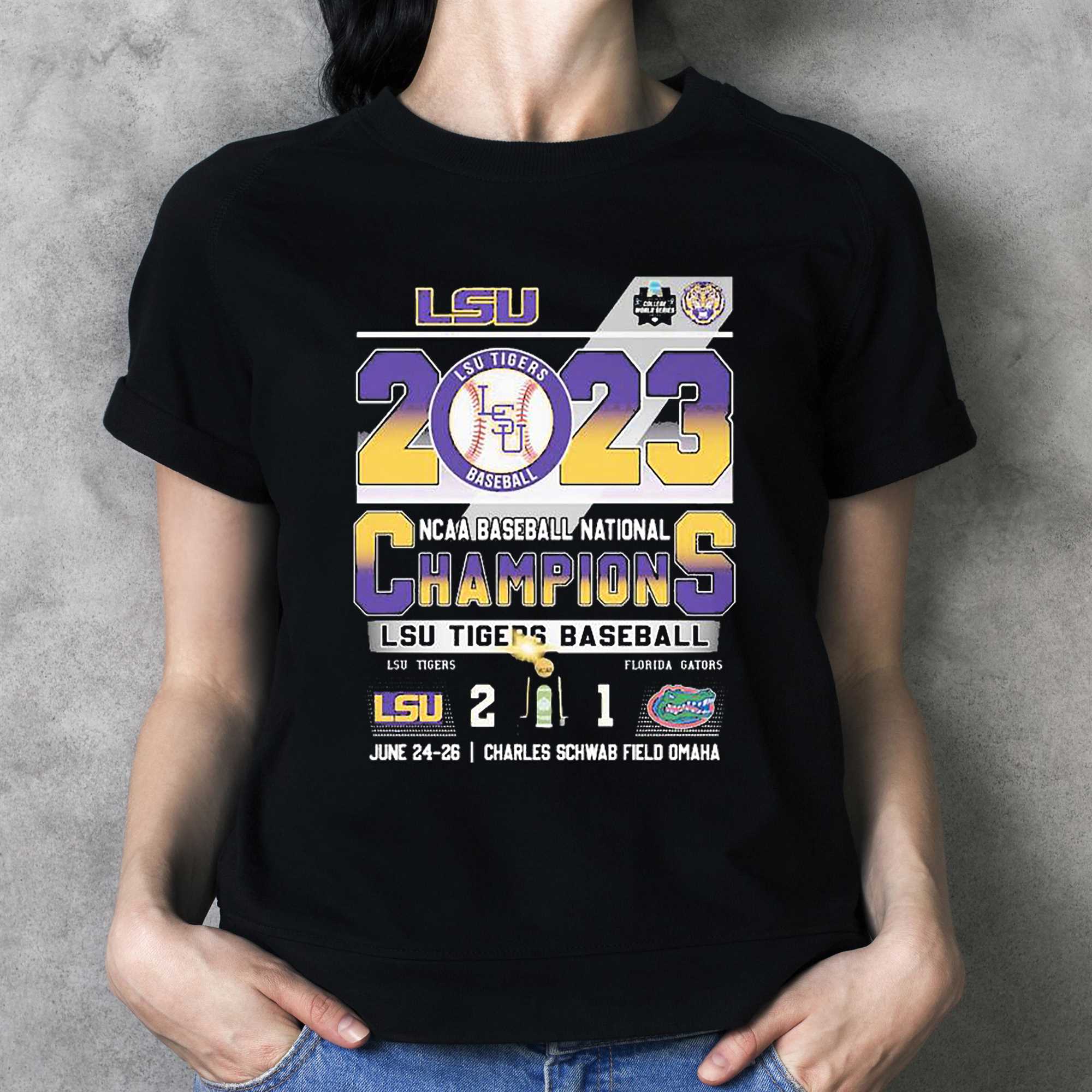 Baseball National Champions 2023 LSU Tigers Baseball Shirt - Bring