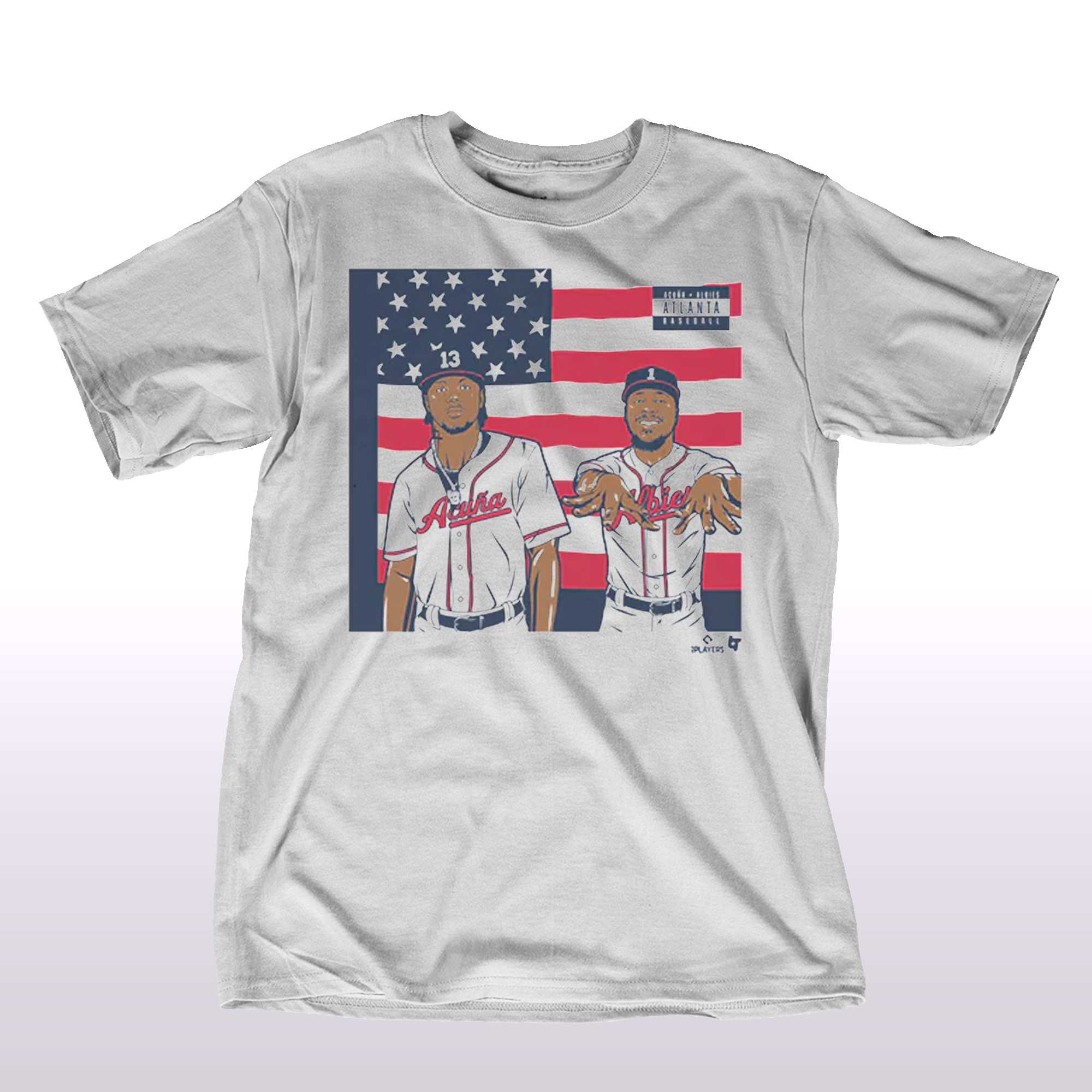 Ozzie Albies Men's Cotton T-shirt Atlanta Baseball Ozzie 