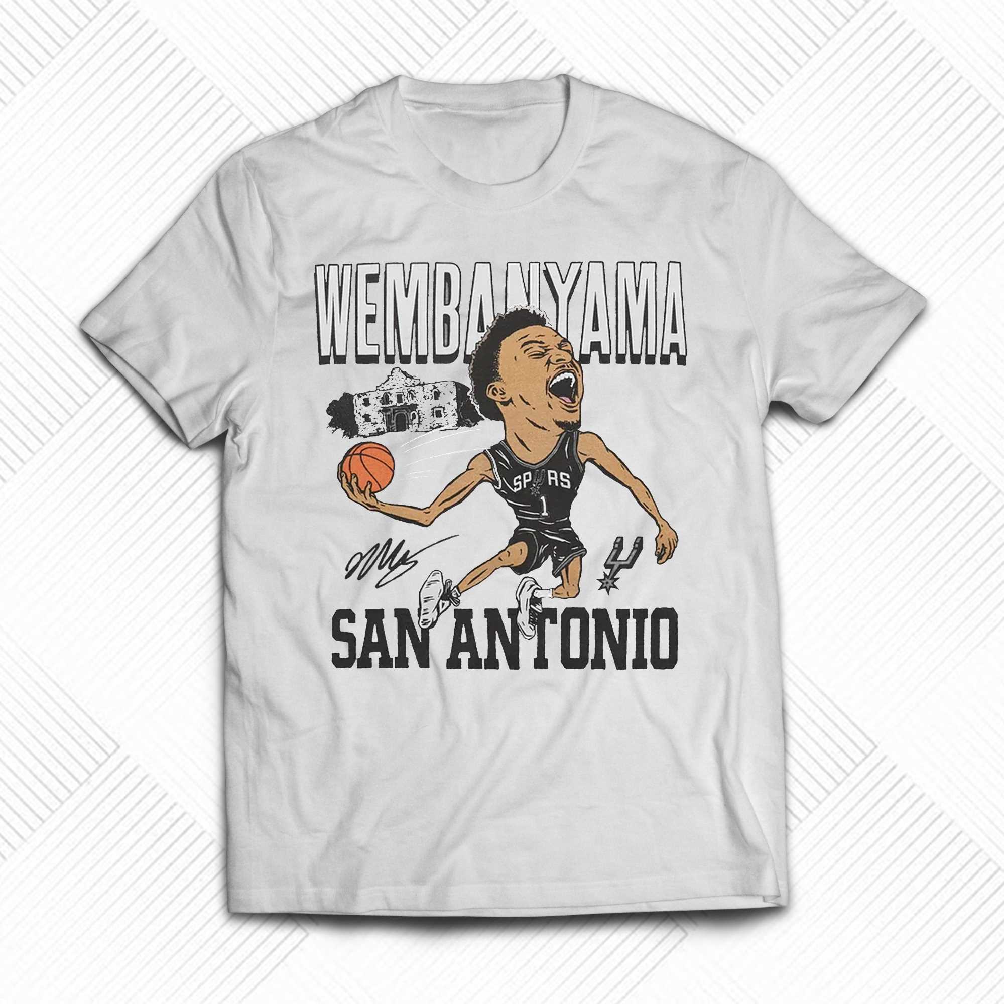 San Antonio Spurs Victor Wembanyama Signature Shirt
